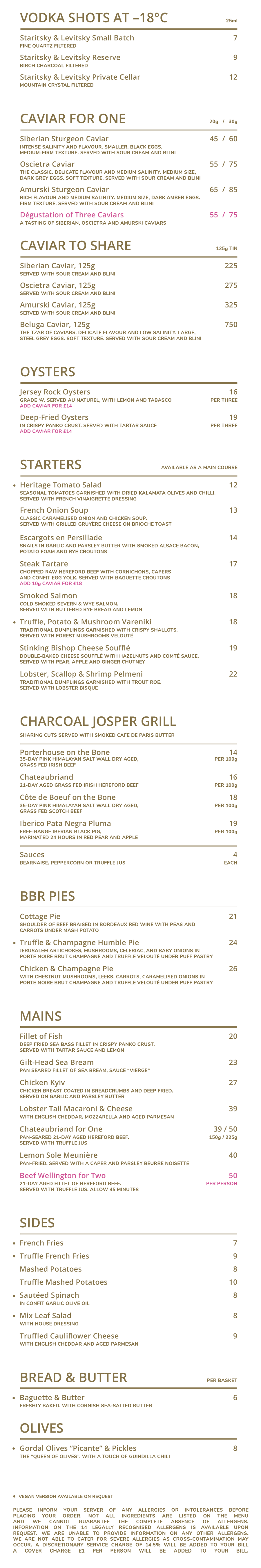bob bob ricard london financial district restaurant